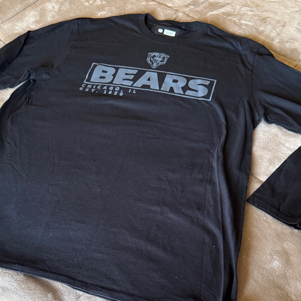Chicago Bears Black Long Sleeve Tee